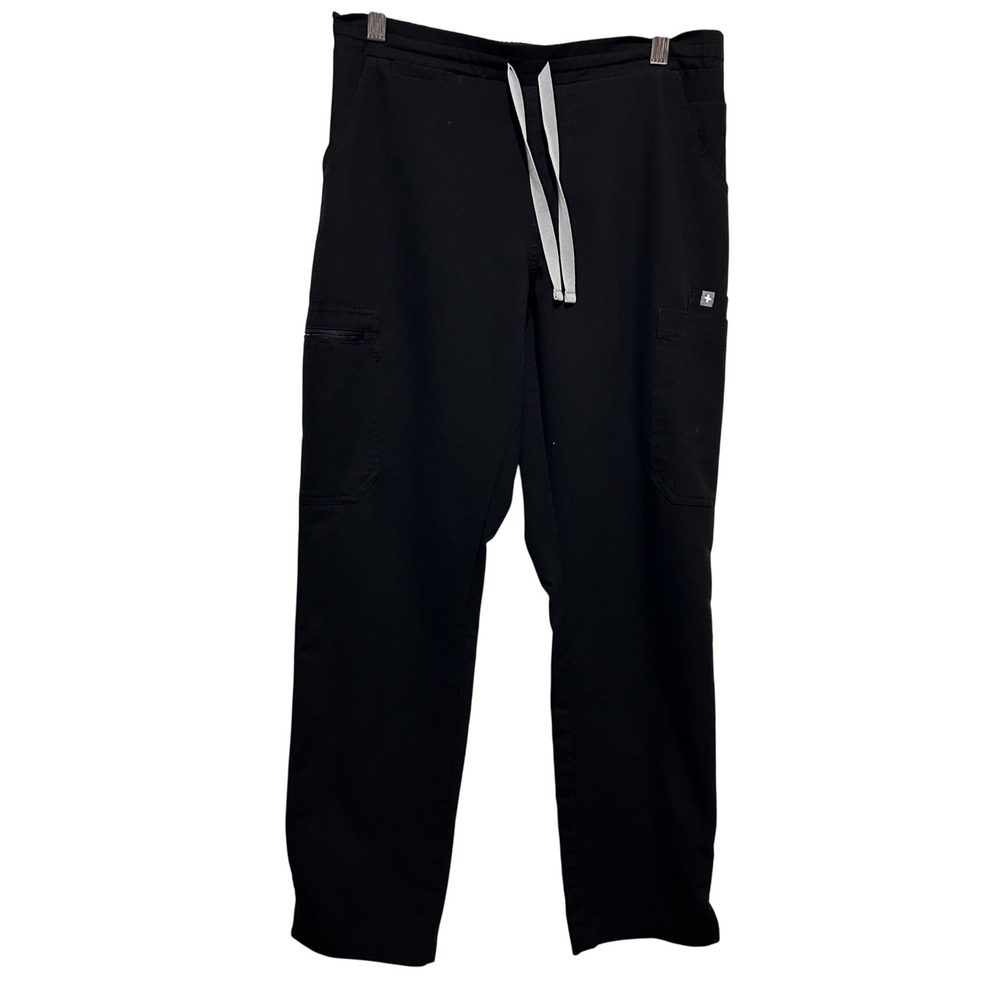 FIGS Women Gorpcore Minimalist Scrub Pants SP Black Technical Cargo Uniform